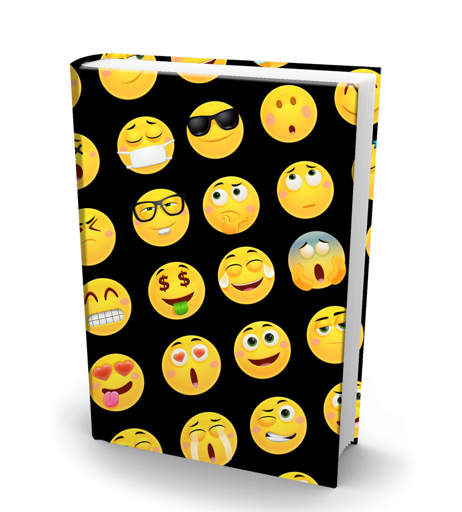 Book Sox Emoji Stretchable Fabric Book Cover - 4 Piece Bundle