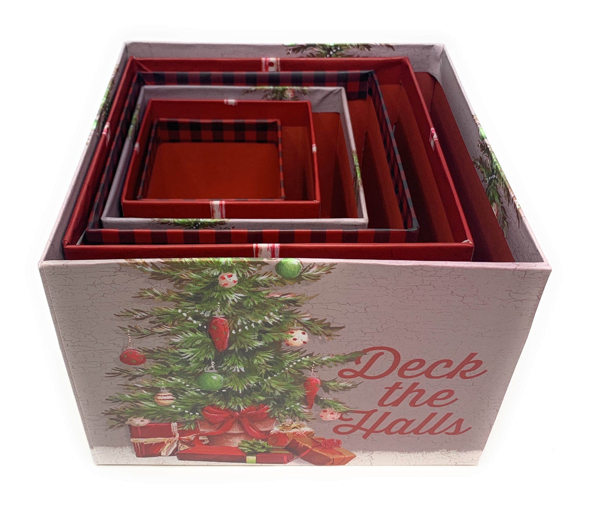 Berkley Jensen Set of 5 Nesting Gift Boxes, Whimsical Designs
